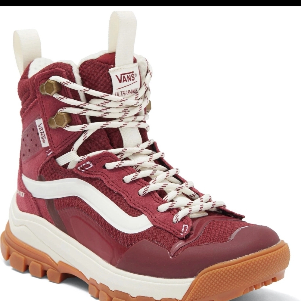Vans Women's Burgundy High-Top Sneakers